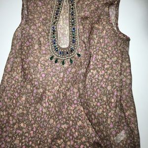 La Perla Silk blouse with beads size S.